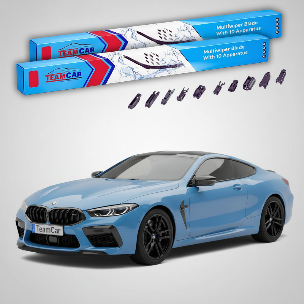 Ștergătoare TeamCar® pentru BMW M8 Coupe (F92) 2019–prezent – Set Față Flat Premium