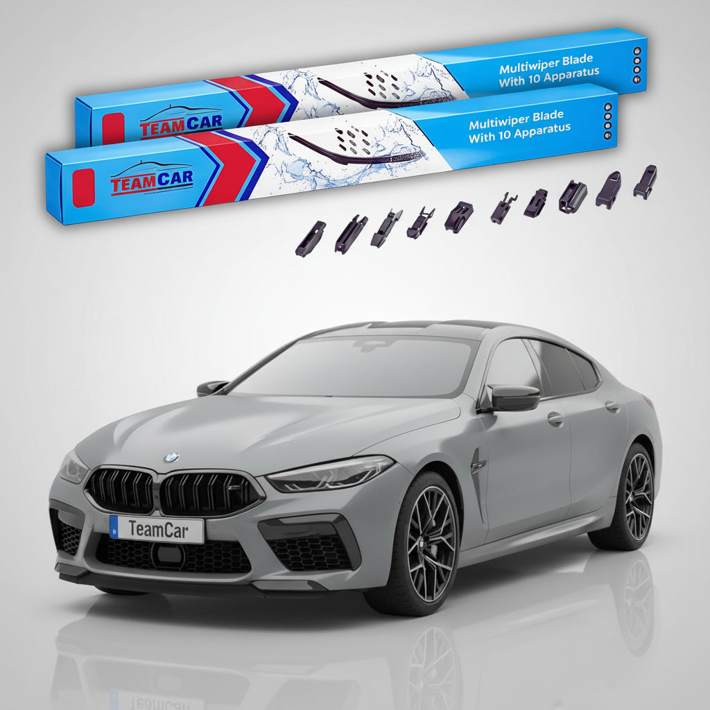 Ștergătoare TeamCar® pentru BMW M8 Gran Coupe (F93) 2019–prezent – Set Față Flat Premium