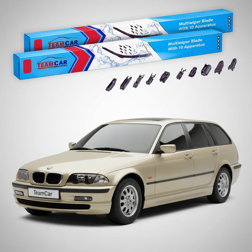 Ștergătoare TeamCar® pentru BMW Seria 3 Touring (E46) 1999–2005 – Set Față Flat Premium