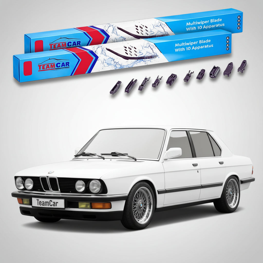 Ștergătoare TeamCar® pentru BMW Seria 5 Sedan (E28) 1981–1987 – Set Față Flat Premium