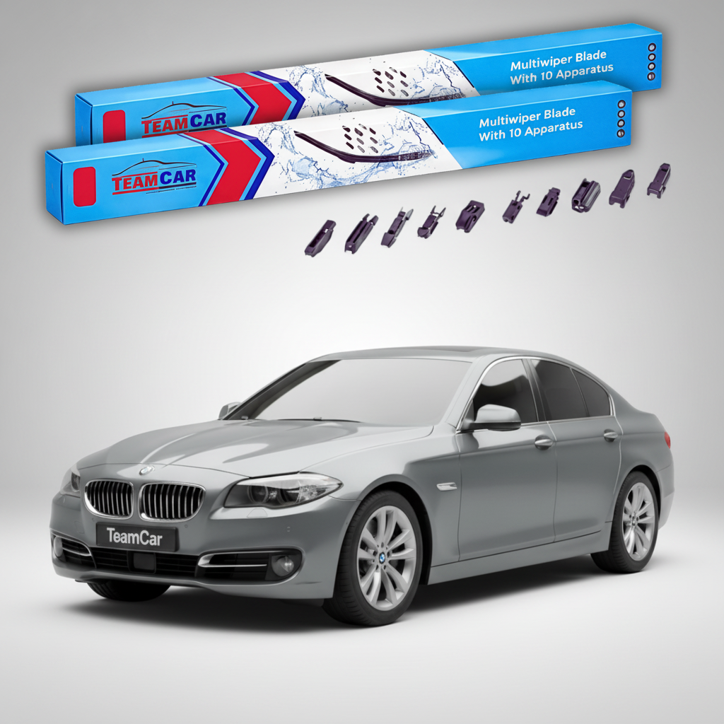 Ștergătoare TeamCar® pentru BMW Seria 5 Sedan (F10) 2010–2016 – Set Față Flat Premium