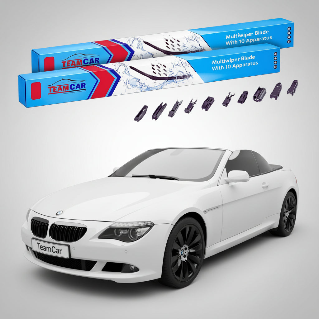 Ștergătoare TeamCar® pentru BMW Seria 6 Cabriolet (F12) 2011–2018 – Set Față Flat Premium