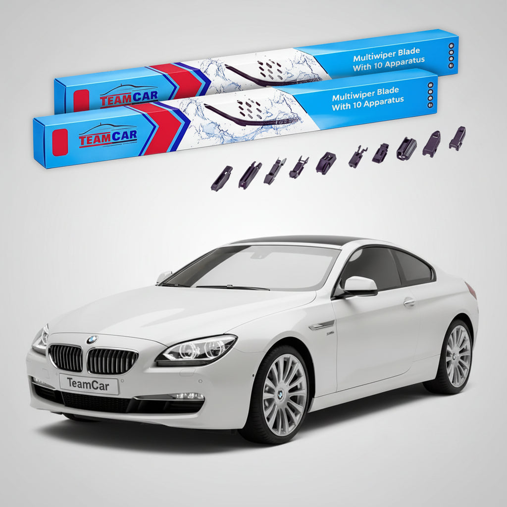Ștergătoare TeamCar® pentru BMW Seria 6 Coupe (F13) 2011–2017 – Set Față Flat Premium