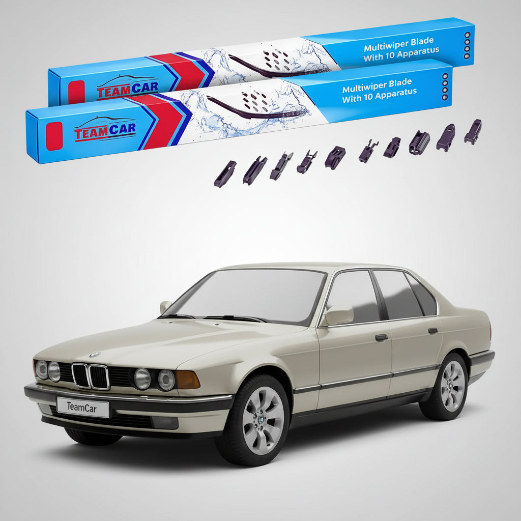 Ștergătoare TeamCar® pentru BMW Seria 7 (E32) 1986–1994 – Set Față Flat Premium