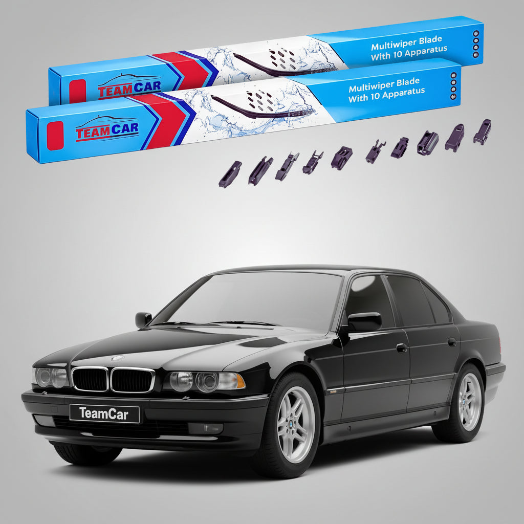 Ștergătoare TeamCar® pentru BMW Seria 7 (E38) 1994–2001 – Set Față Flat Premium