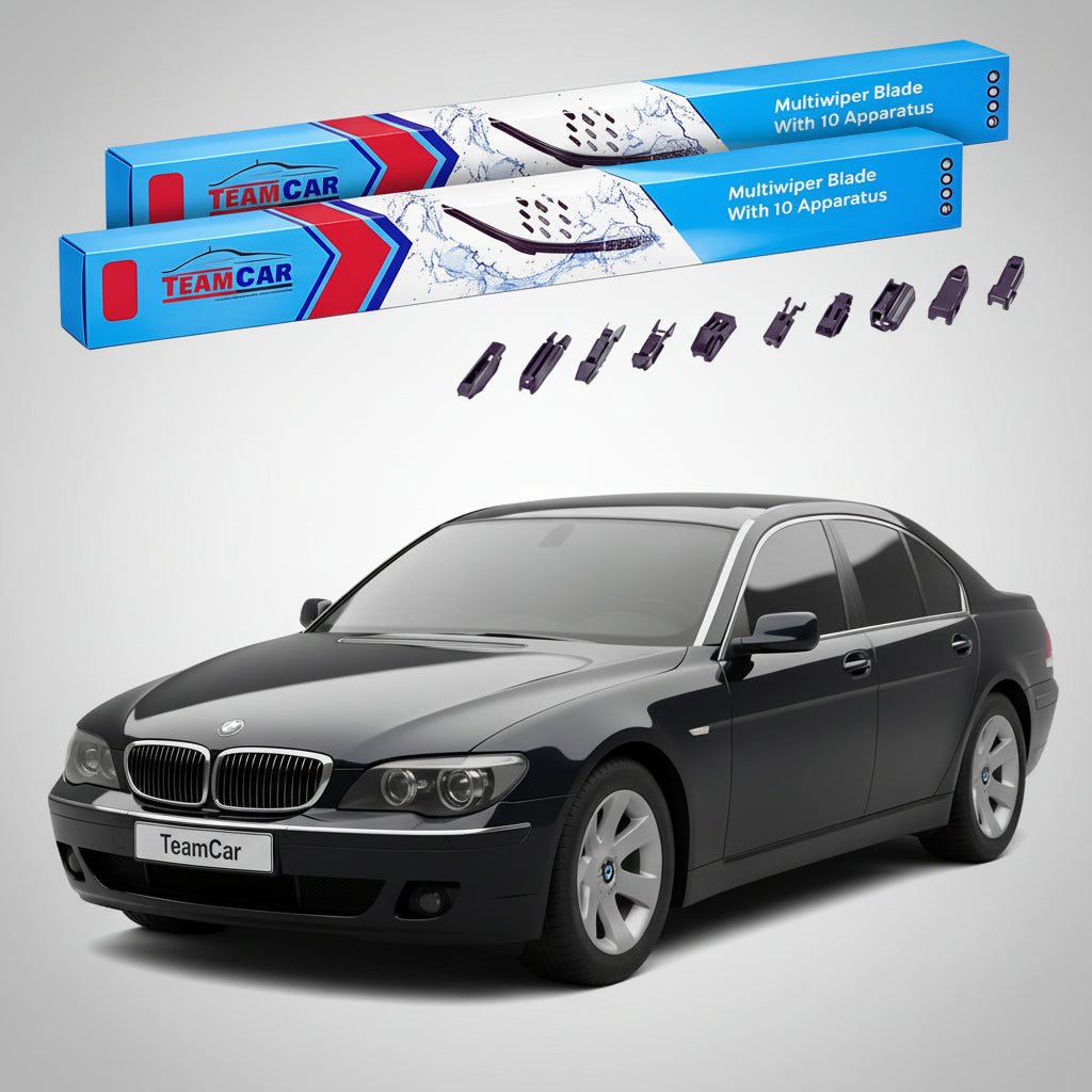 Ștergătoare TeamCar® pentru BMW Seria 7 (E65/E66) 2001–2005 – Set Față Flat Premium