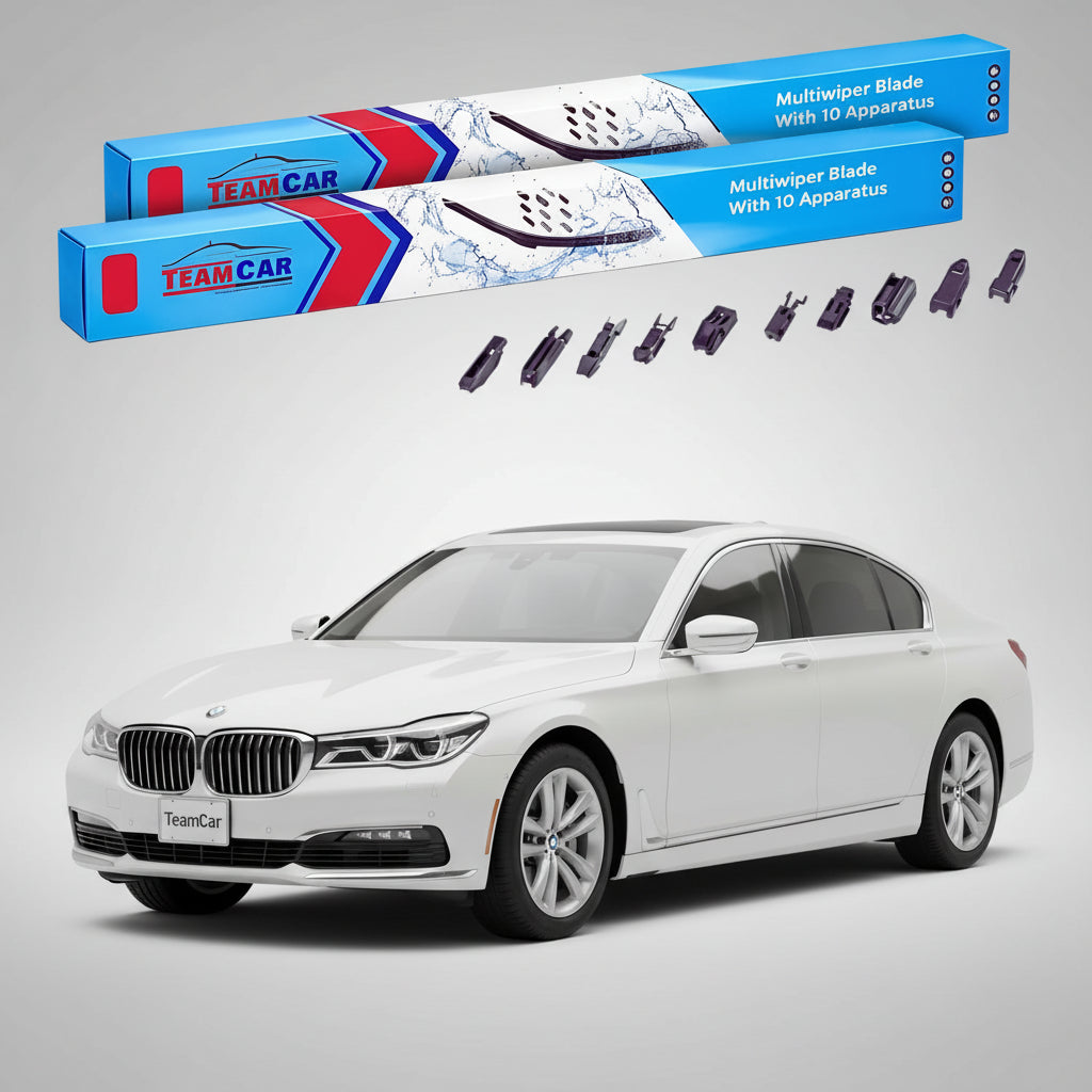 Ștergătoare TeamCar® pentru BMW Seria 7 (G11/G12) 2015–2022 – Set Față Flat Premium