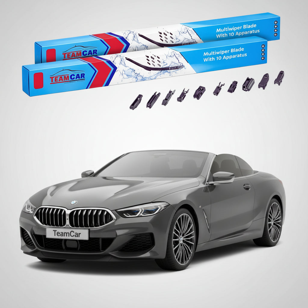 Ștergătoare TeamCar® pentru BMW Seria 8 Cabriolet (G14) 2018–prezent – Set Față Flat Premium