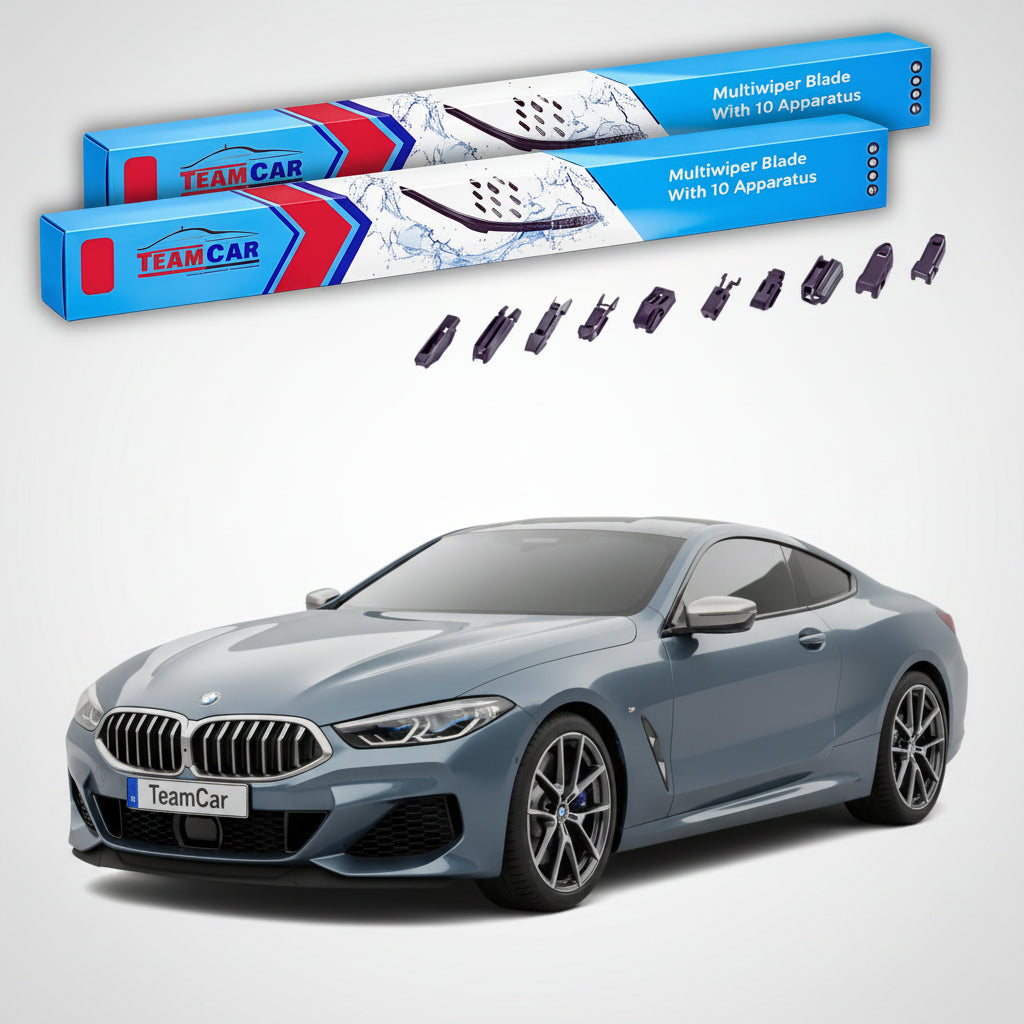 Ștergătoare TeamCar® pentru BMW Seria 8 Coupe (G15) 2018–prezent – Set Față Flat Premium
