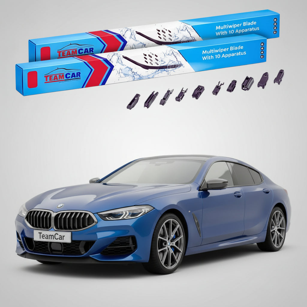 Ștergătoare TeamCar® pentru BMW Seria 8 Gran Coupe (G16) 2019–prezent – Set Față Flat Premium