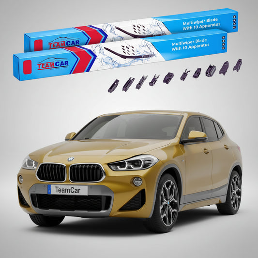 Ștergătoare TeamCar® pentru BMW X2 (F39) 2017–2023 – Set Față Flat Premium