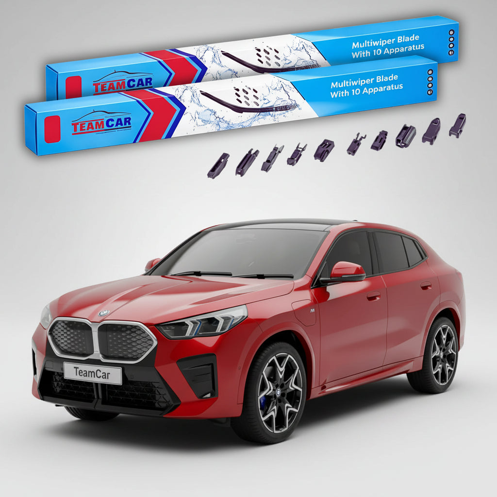 Ștergătoare TeamCar® pentru BMW X2 (U10) / iX2 2023–prezent – Set Față Flat Premium