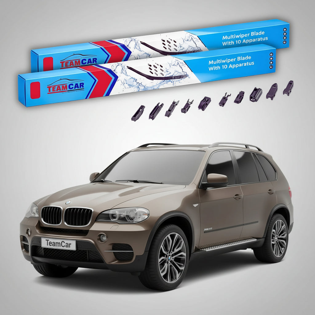 Ștergătoare TeamCar® pentru BMW X5 (E70) Facelift 2011–2013 – Set Față Flat Premium