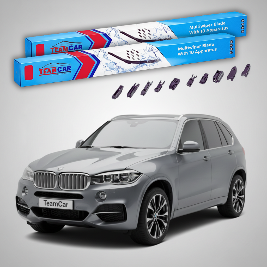 Ștergătoare TeamCar® pentru BMW X5 (F15) 2013–2018 – Set Față Flat Premium