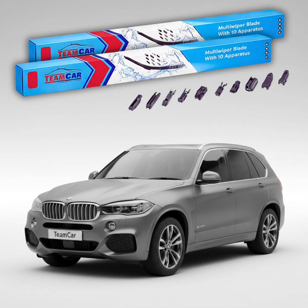 Ștergătoare TeamCar® pentru BMW X5 (F15) / X5 M (F85) 2013–2018 – Set Față Flat Premium