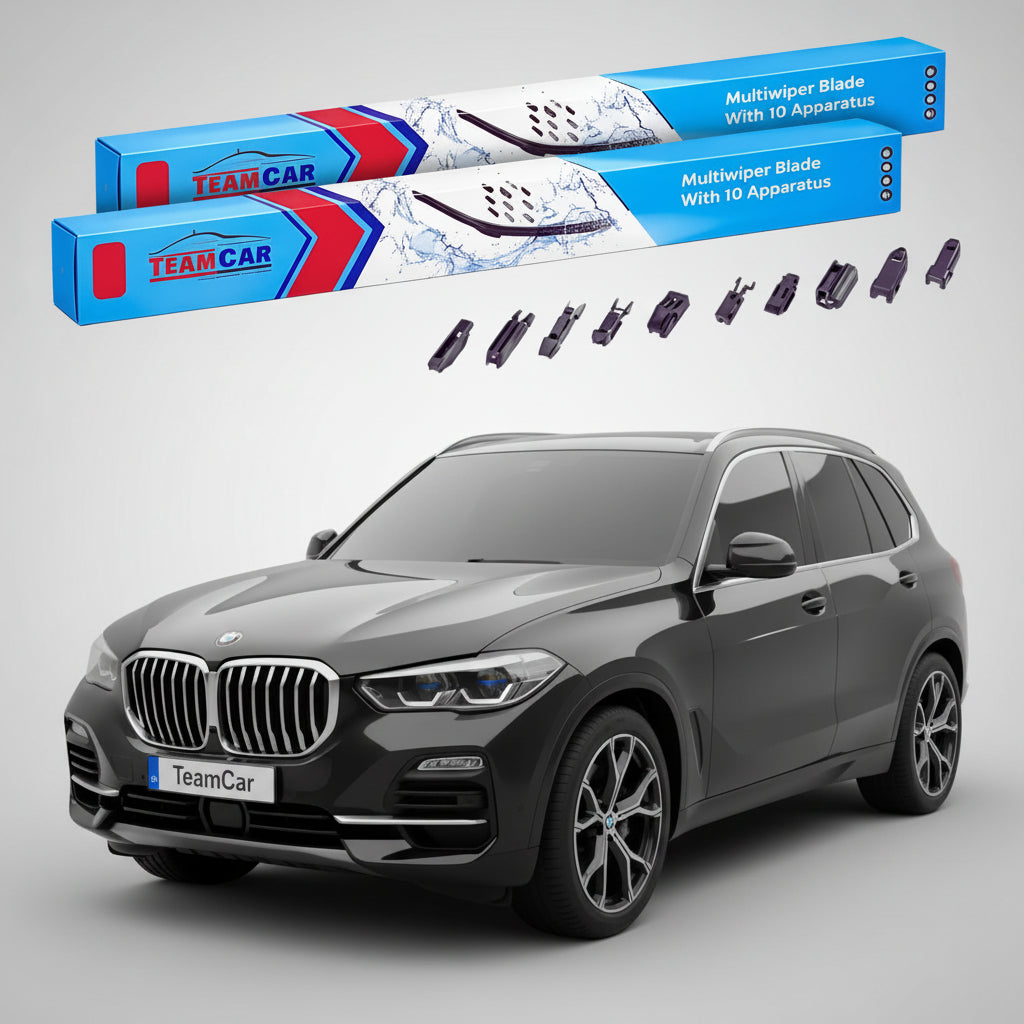 Ștergătoare TeamCar® pentru BMW X5 (G05) 2018–prezent – Set Față Flat Premium