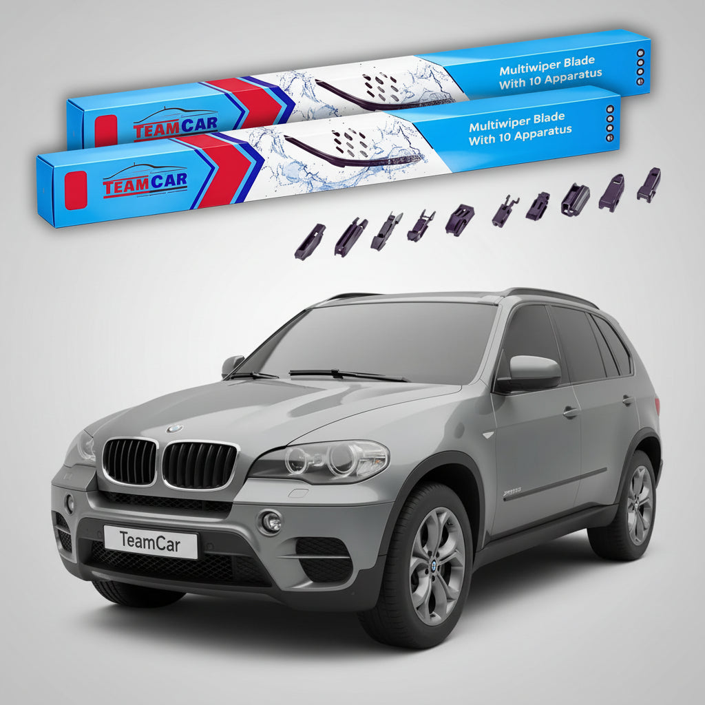 Ștergătoare TeamCar® pentru BMW X5 M (E70) 2006–2011 – Set Față Flat Premium