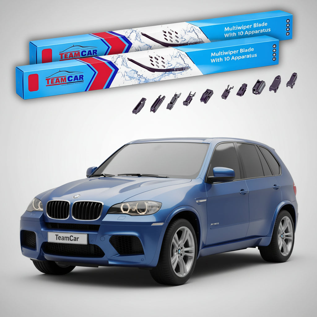 Ștergătoare TeamCar® pentru BMW X5 M (E70) Facelift 2011–2013 – Set Față Flat Premium