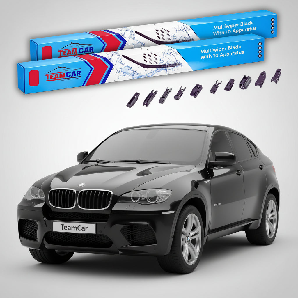 Ștergătoare TeamCar® pentru BMW X6 M (E71) 2009–2012 – Set Față Flat Premium