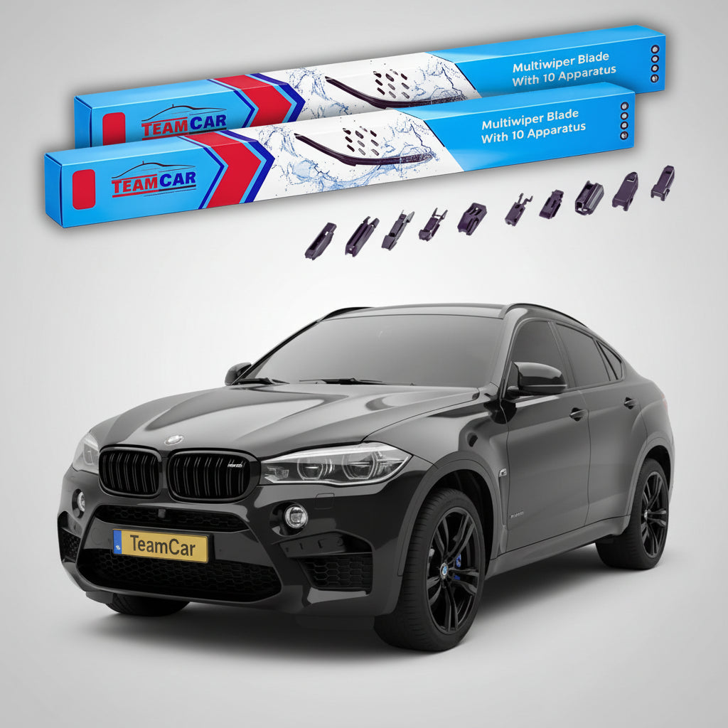 Ștergătoare TeamCar® pentru BMW X6 M (F86) 2014–2019 – Set Față Flat Premium