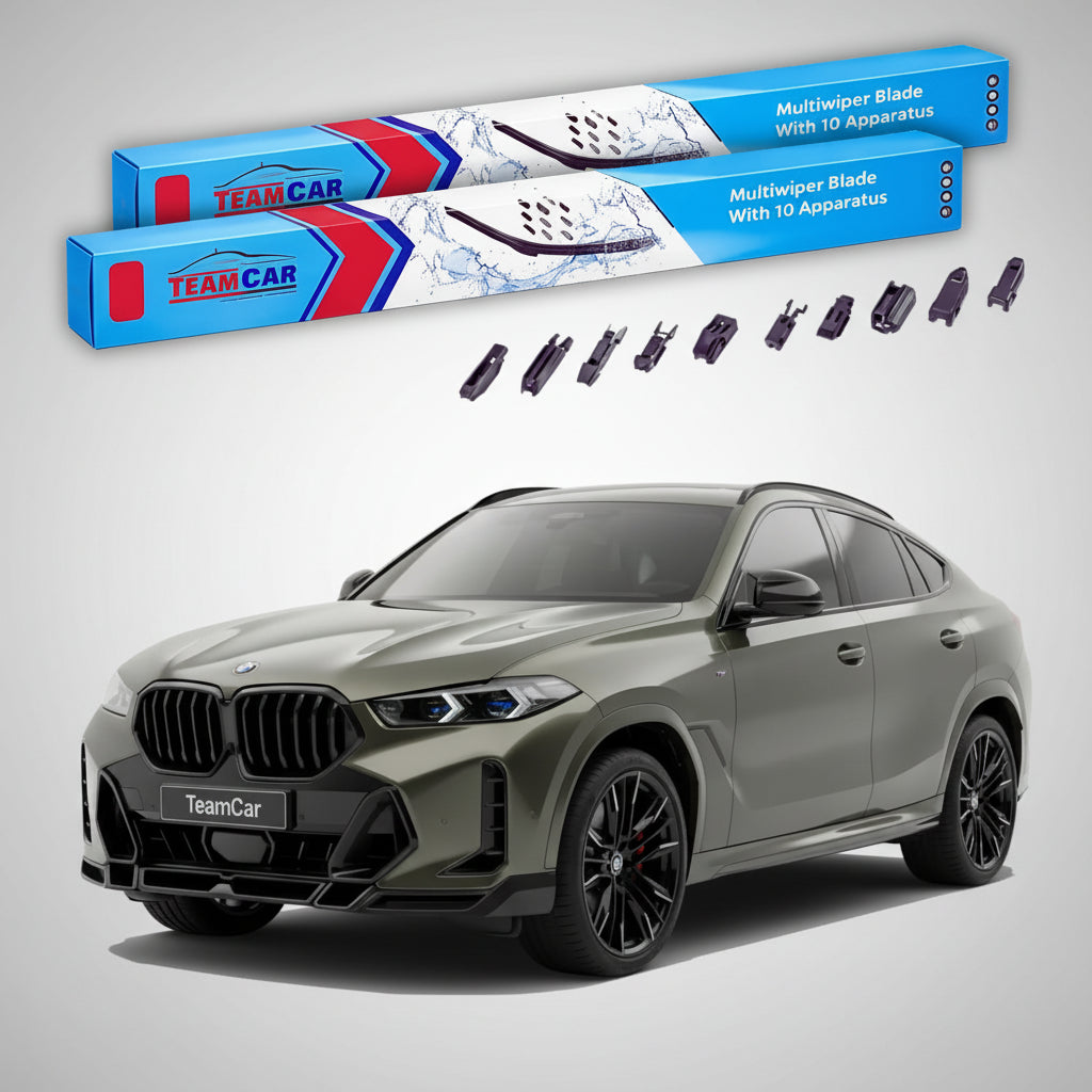 Ștergătoare TeamCar® pentru BMW X6 (G06) 2019–prezent – Set Față Flat Premium