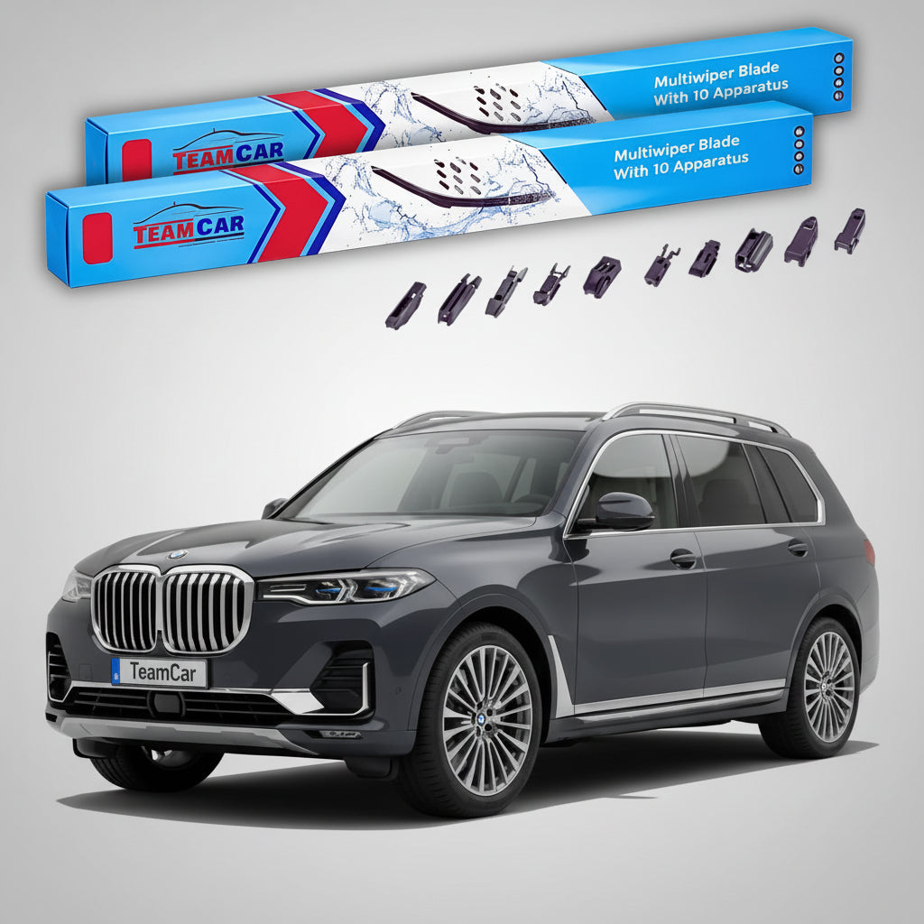 Ștergătoare TeamCar® pentru BMW X7 (G07) 2019–prezent – Set Față Flat Premium