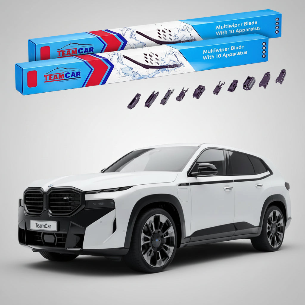 Ștergătoare TeamCar® pentru BMW XM (G09) 2022–prezent – Set Față Flat Premium
