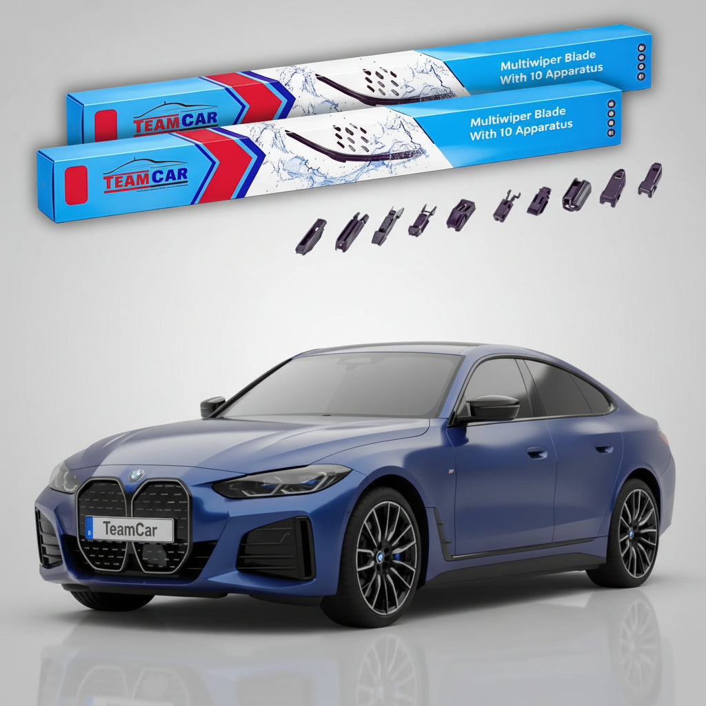 Ștergătoare TeamCar® pentru BMW i4 (G26) 2021–prezent – Set Față Flat Premium