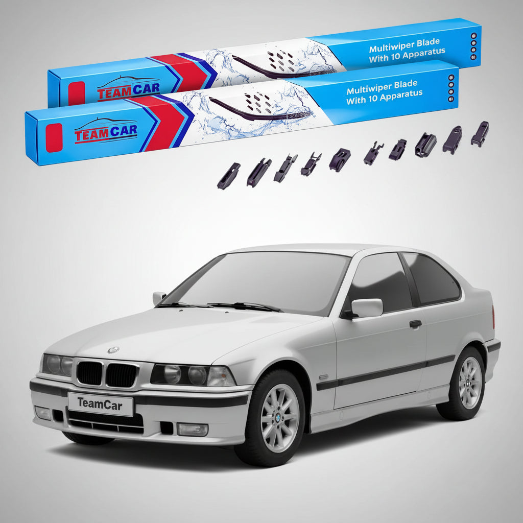 Ștergătoare TeamCar® pentru BMW Seria 3 Compact (E36) 1994–2000 – Set Față Flat Premium