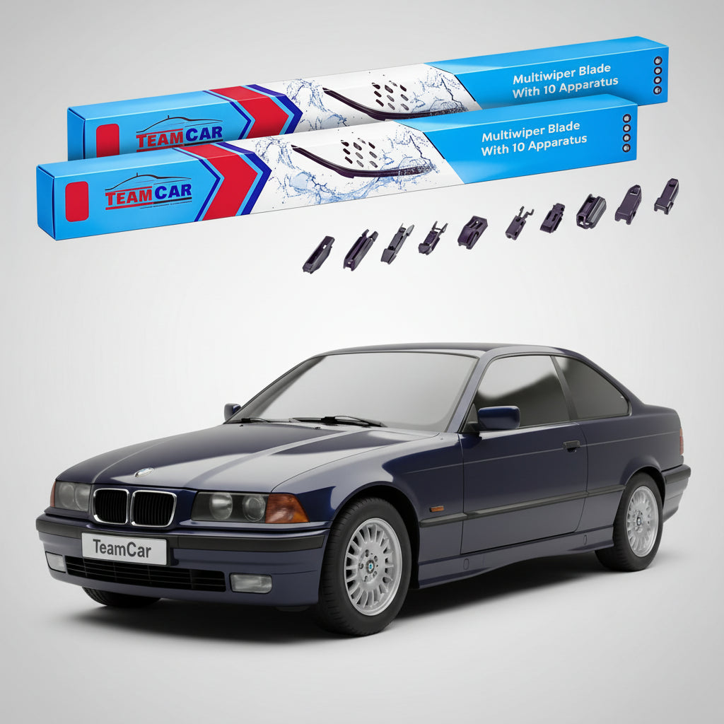 Ștergătoare TeamCar® pentru BMW Seria 3 Coupe (E36) 1992–1999 – Set Față Flat Premium