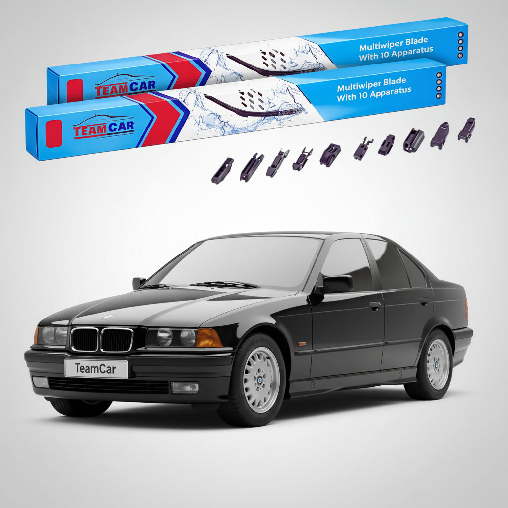 Ștergătoare TeamCar® pentru BMW Seria 3 Sedan (E36) 1990–1999 – Set Față Flat Premium