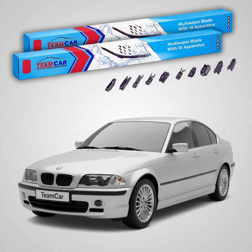 Ștergătoare TeamCar® pentru BMW Seria 3 Sedan (E46) 1998–2005 – Set Față Flat Premium
