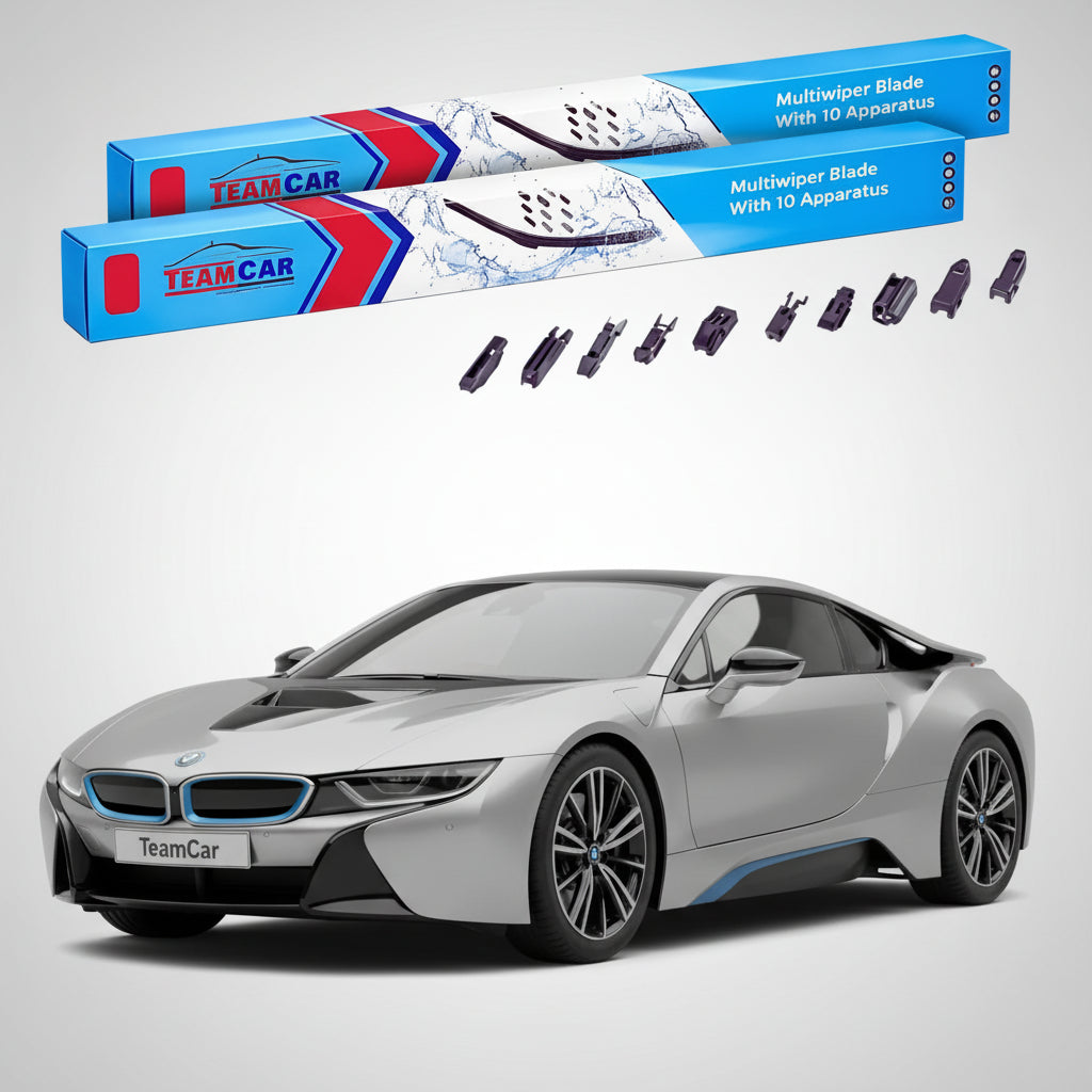 Ștergătoare TeamCar® pentru BMW i8 Coupe (I12) 2014–2020 – Set Față Flat Premium