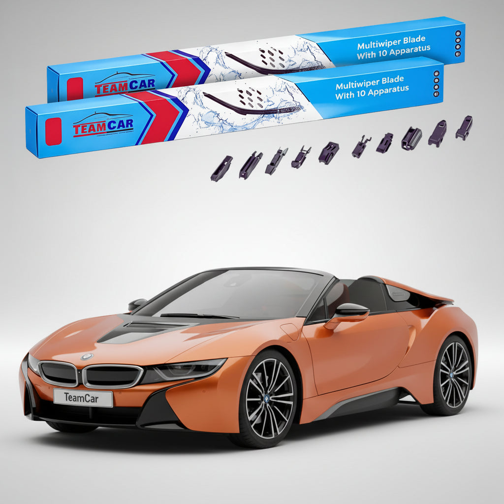 Ștergătoare TeamCar® pentru BMW i8 Roadster (I15) 2018–2020 – Set Față Flat Premium