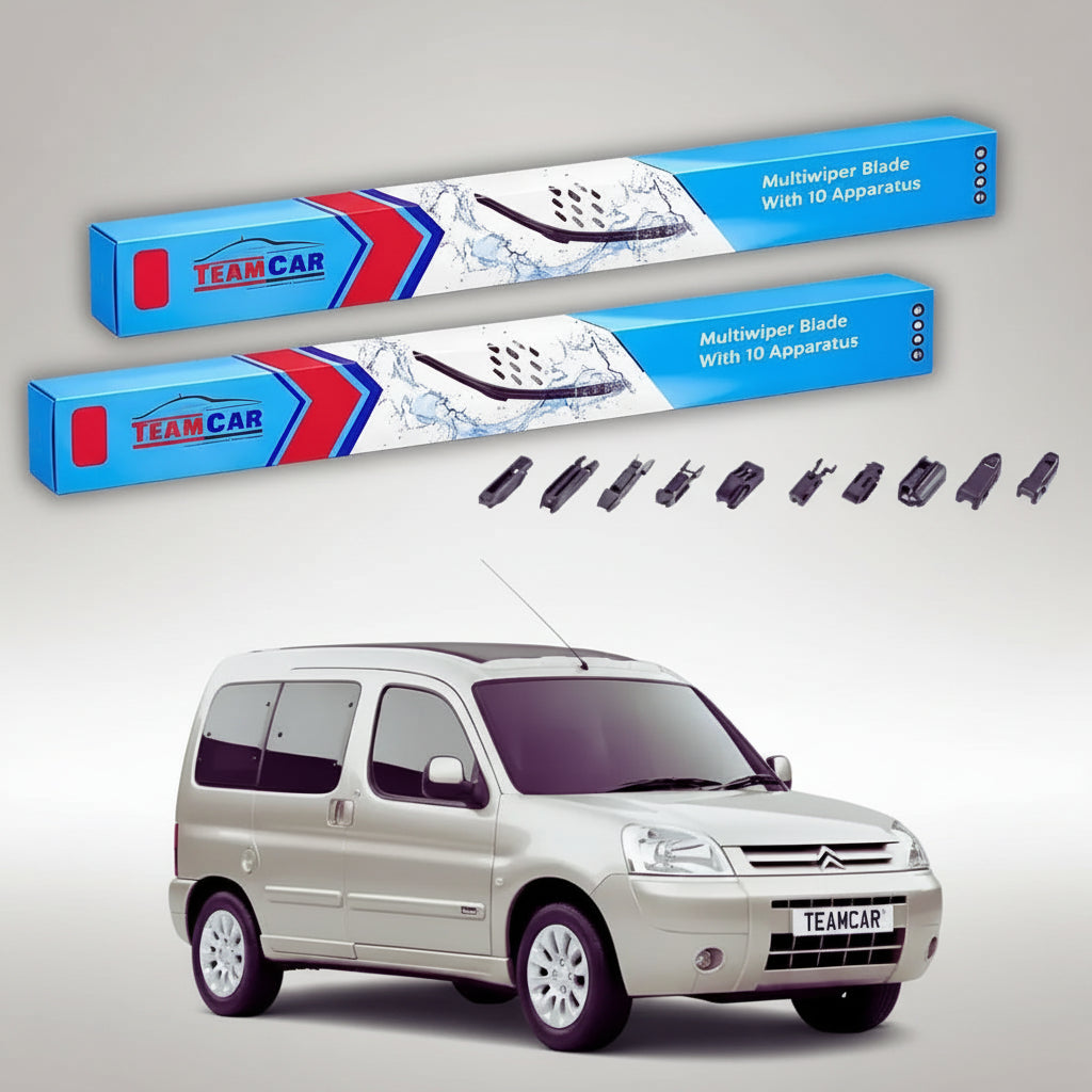 Ștergătoare Citroën Berlingo Gen I Facelift (M59) MPV 2002-2011 | Set Față Flat Premium – TeamCar®