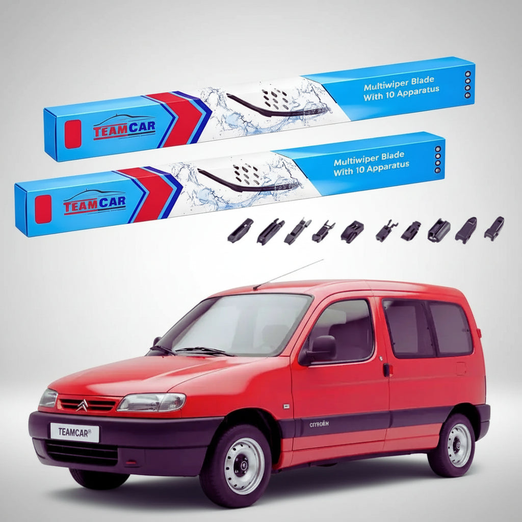 Ștergătoare Citroën Berlingo Gen I (M49/M59) MPV 2-Door 1996-2008 | Set Față Flat Premium – TeamCar®
