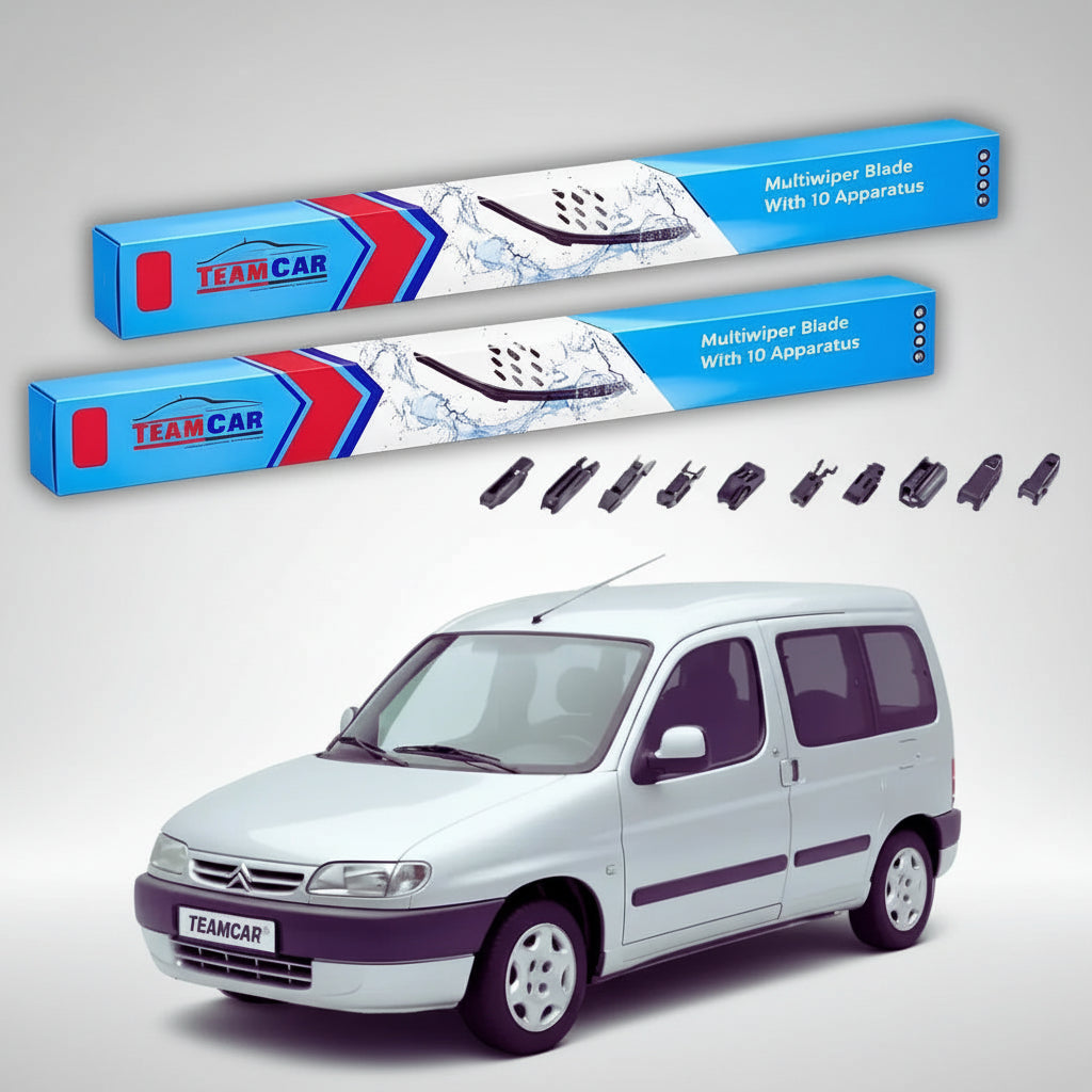 Ștergătoare Citroën Berlingo Gen I (M49) MPV 1996-2002 | Set Față Flat Premium – TeamCar®