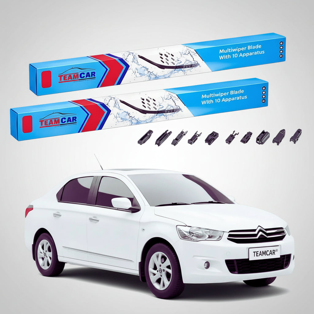 Ștergătoare Citroën C-Elyssée Gen I Sedan 2012-prezent | Set Față Flat Premium – TeamCar®