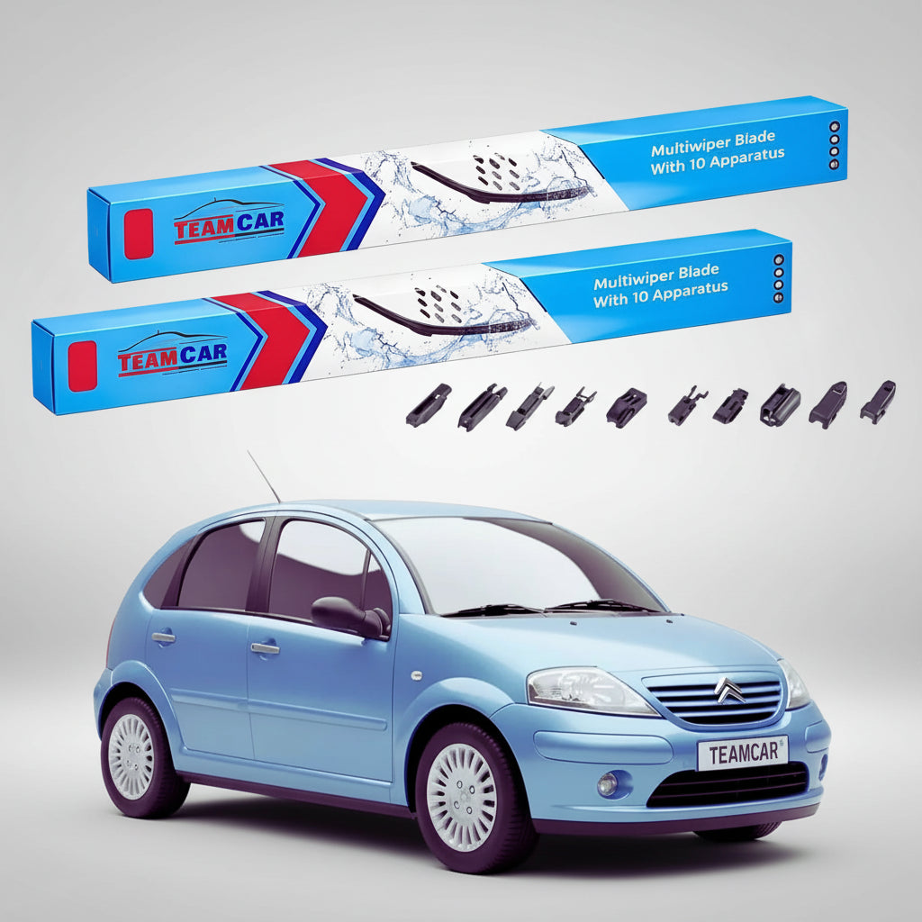 Ștergătoare Citroën C3 Gen I FC/FN Hatchback 2002-2009 | Set Față Flat Premium – TeamCar®