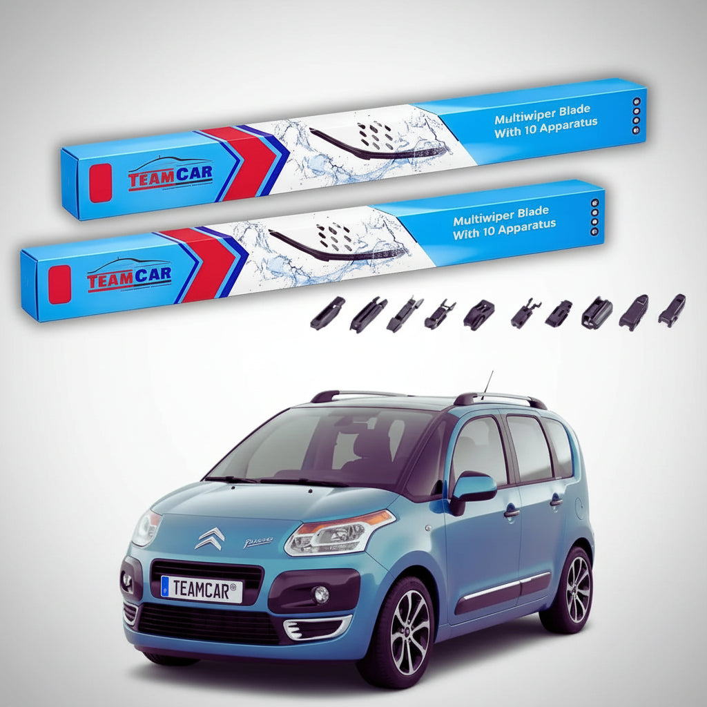 Ștergătoare Citroën C3 Picasso Faza 1 MPV 2009-2010 | Set Față Flat Premium – TeamCar®
