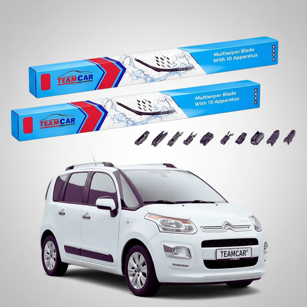 Ștergătoare Citroën C3 Picasso Faza 2 MPV 2010-prezent | Set Față Flat Premium – TeamCar®
