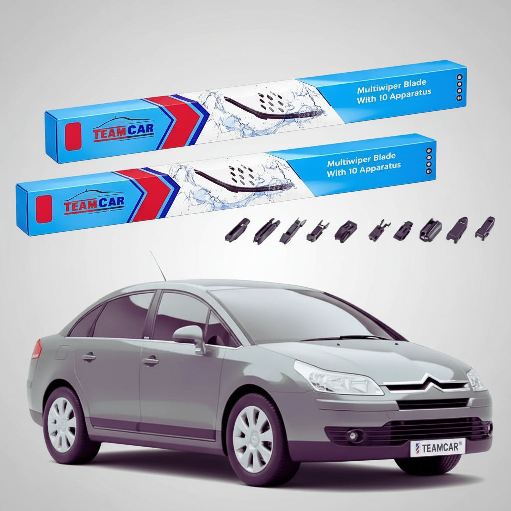 Ștergătoare Citroën C4 Gen 1 (B5) Sedan 07.2006-11.2012 | Set Față Flat Premium – TeamCar®