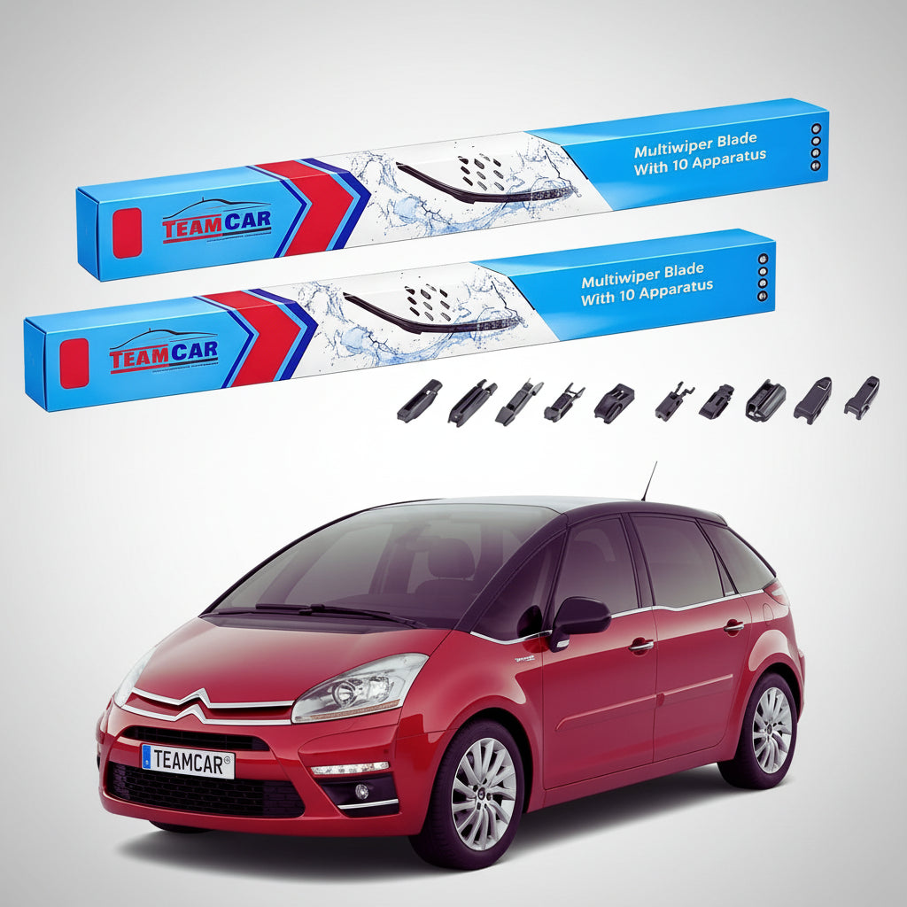 Ștergătoare Citroën C4 Picasso Gen 1 (UD) MPV 2008-2011 | Set Față Flat Premium – TeamCar®