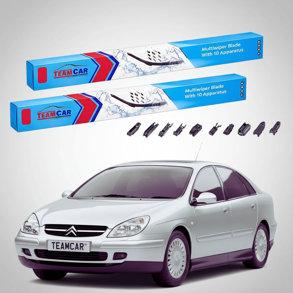 Ștergătoare Citroën C5 Gen 1 (DC) Hatchback 2001-2003 | Set Față Flat Premium – TeamCar®