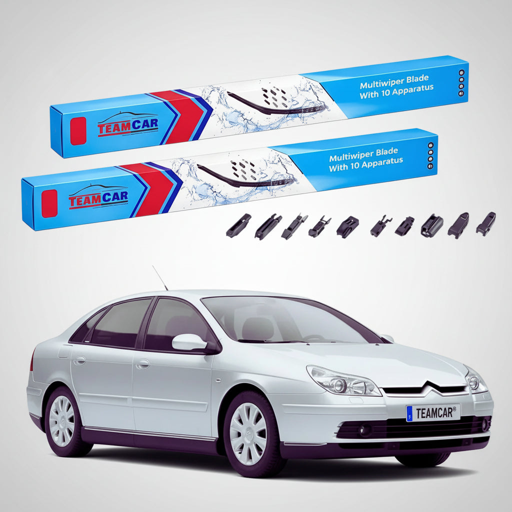 Ștergătoare Citroën C5 Gen 1 (DC) Hatchback 2003-2004 | Set Față Flat Premium – TeamCar®