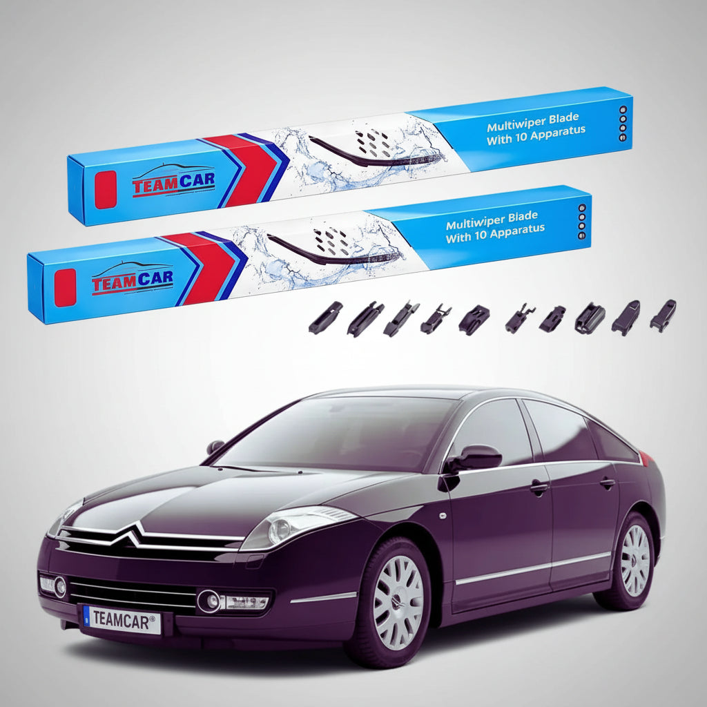 Ștergătoare Citroën C6 TD Sedan 2005-2012 | Set Față Flat Premium – TeamCar®