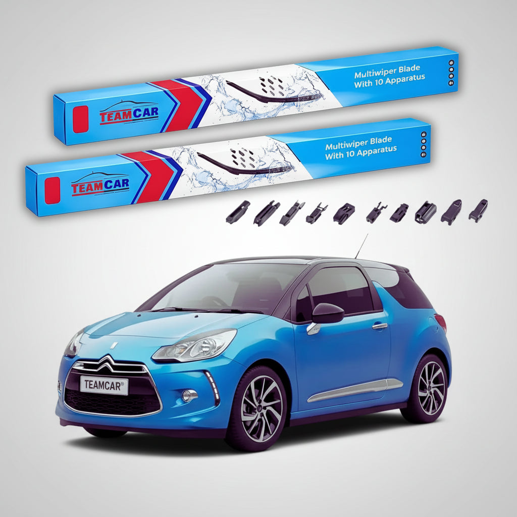Ștergătoare Citroën DS 3 A55 Hatchback 2015-prezent | Set Față Flat Premium – TeamCar®