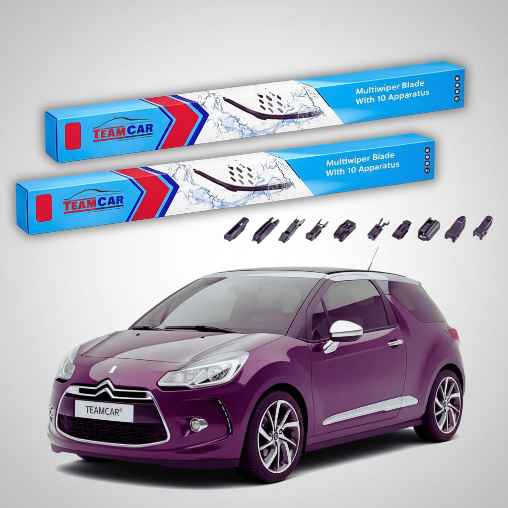 Ștergătoare Citroën DS 3 Cabriolet 2015-prezent | Set Față Flat Premium – TeamCar®