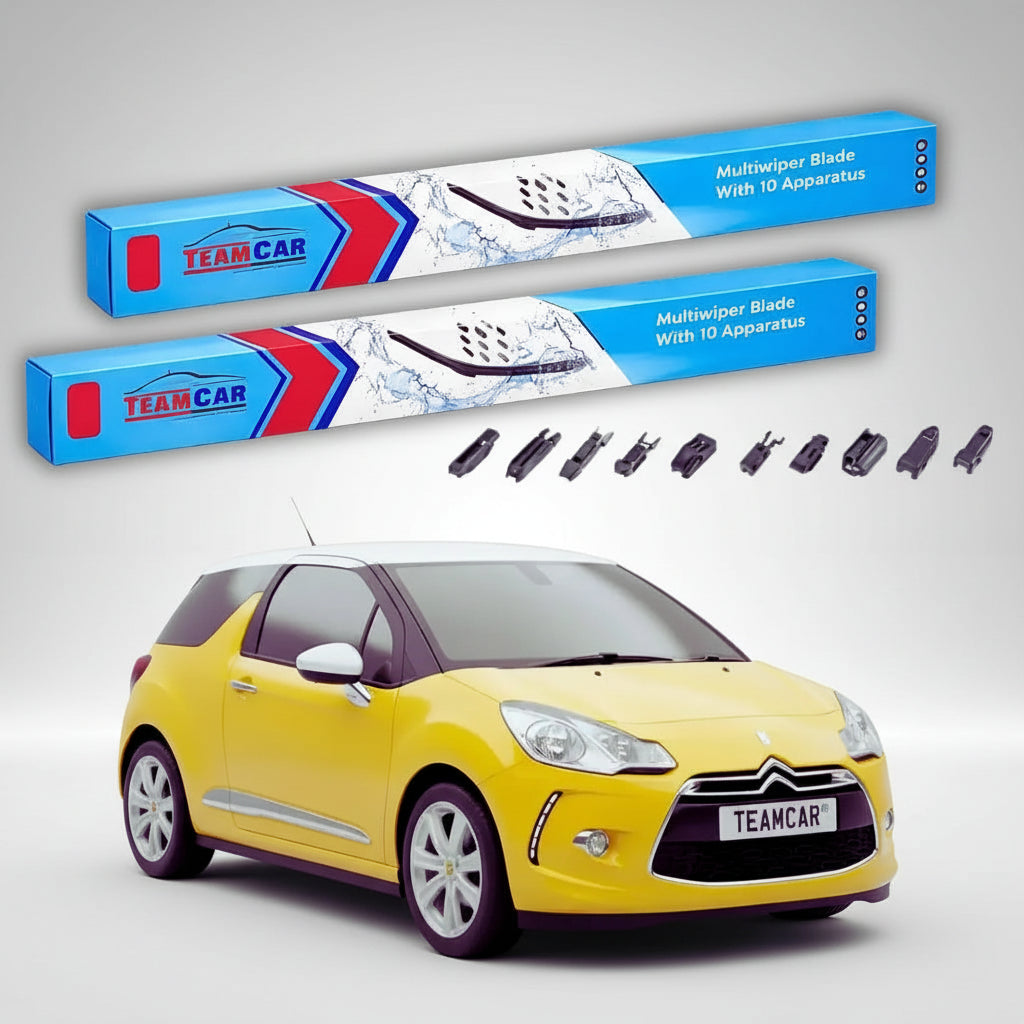 Ștergătoare Citroën DS3 A55 Hatchback 2010-2015 | Set Față Flat Premium – TeamCar®