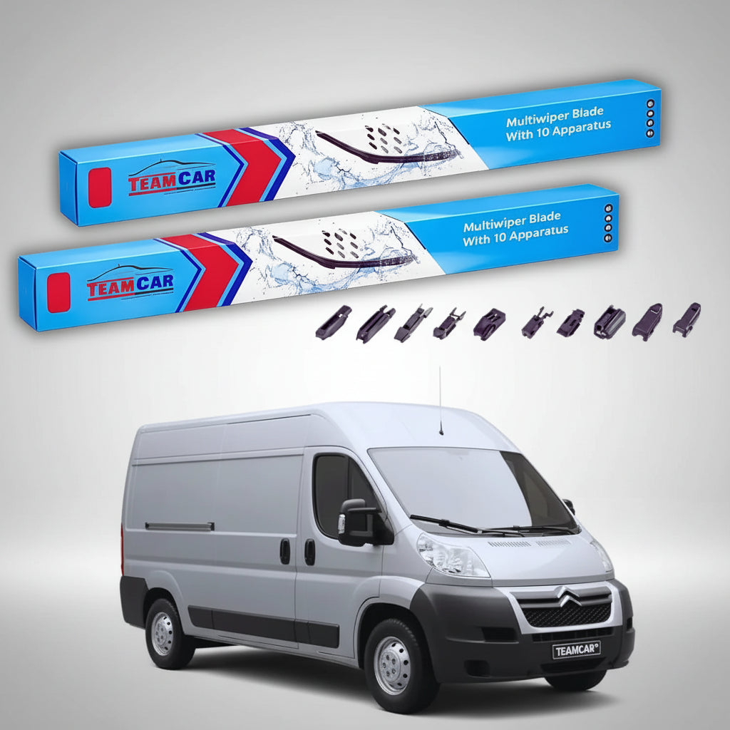 Ștergătoare Citroën Jumper U9 2006-prezent | Set Față Flat Premium – TeamCar®